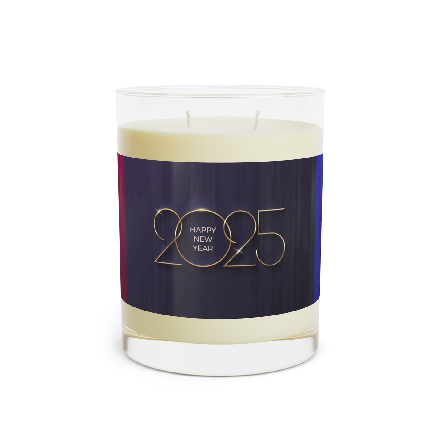 2025 Happy New Year Scented Candle - Full Glass, 11oz