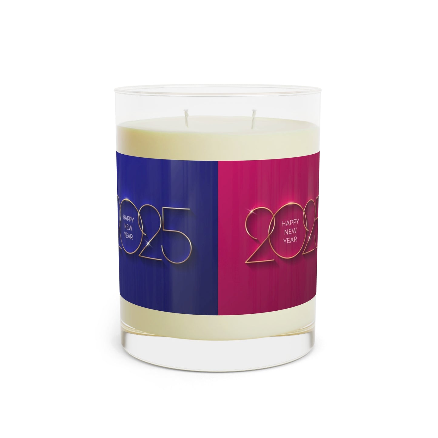 2025 Happy New Year Scented Candle - Full Glass, 11oz